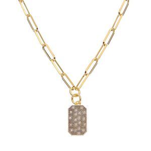 Meshmerise 18K Over Silver 0.12 Ct. Tw. Diamond Necklace, Yellow